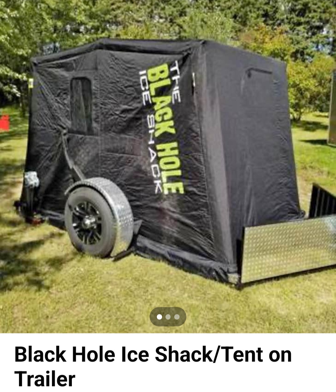 Black Hole Insulated Dropdown Trailer Ice Shack iShackShare