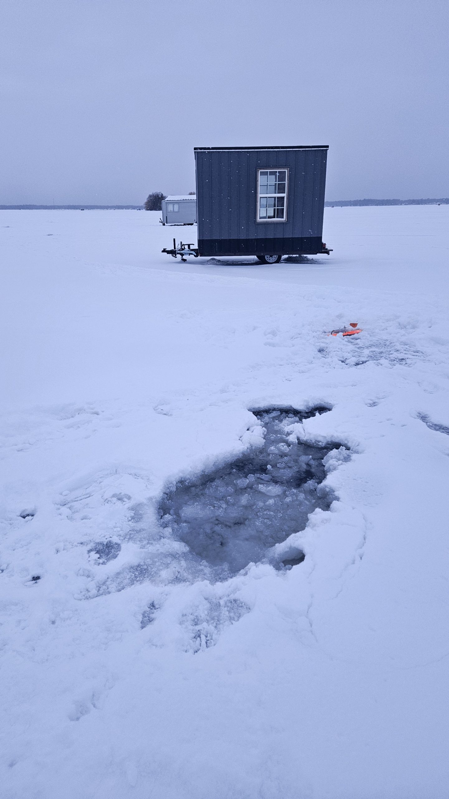 The ice is 14 inches...